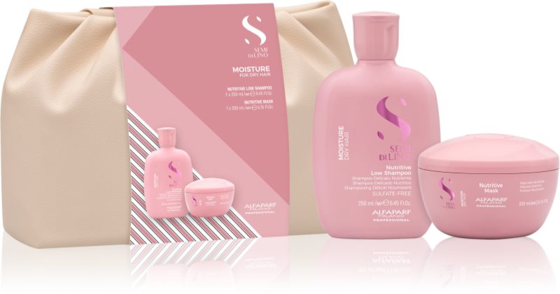 Alfaparf Milano Semi di Lino Moisture Duo Kit set cadou pentru par uscat