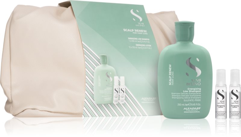 Alfaparf Milano Semi Di Lino Scalp Renew Kit set cadou pentru par fin si subtiat