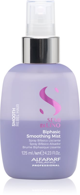 Alfaparf Milano Semi di Lino Smooth Biphasic Smoothing Mist spray bifazic pentru netezire pentru păr 125 ml