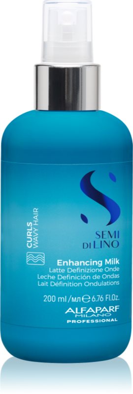 Alfaparf Milano Semi Di Lino Curls Enhancing Milk loțiune pentru definire pentru toate tipurile de păr creț 200 ml