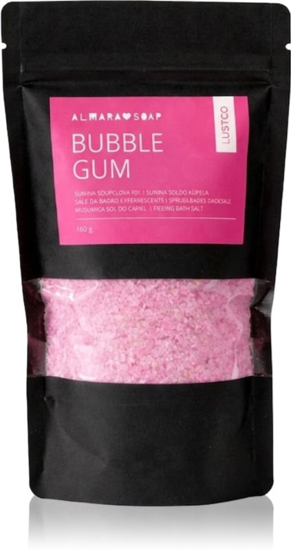 Almara Soap Bath Salt Bubble Gum sare de baie colorantă 180 g