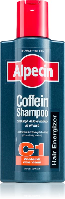 Alpecin Hair Energizer Coffein Shampoo C1 sampon pe baza de cofeina pentru barbati pentru stimularea creșterii părului
