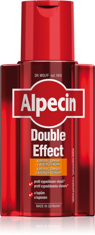 Alpecin Double Effect sampon pe baza de cofeina pentru barbati impotriva matretii si caderii parului 200 ml