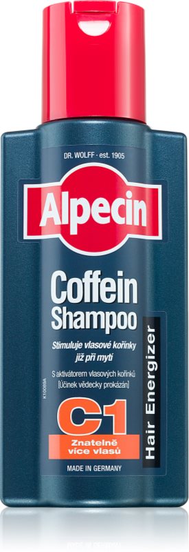 Alpecin Hair Energizer Coffein Shampoo C1 sampon pe baza de cofeina pentru barbati pentru stimularea creșterii părului