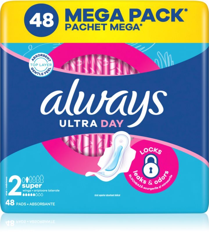Always Ultra Super Size 2 absorbante cu aripioare 48 buc