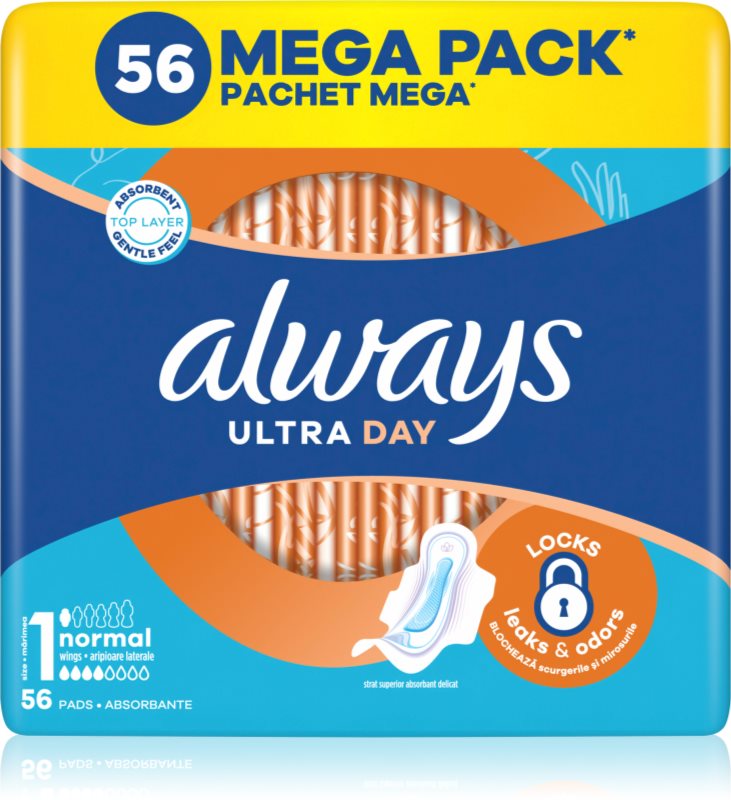 Always Ultra Normal Size 1 absorbante cu aripioare 56 buc