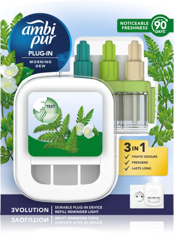 AmbiPur 3volution Morning Dew odorizant electric cu rezervã 20 ml