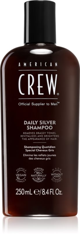 American Crew Daily Silver Shampoo șampon pentru păr alb și gri 250 ml