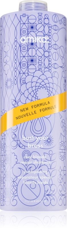 amika Bust Your Brass Cool Blonde sampon tonifiant cu violete pentru părul blond şi gri