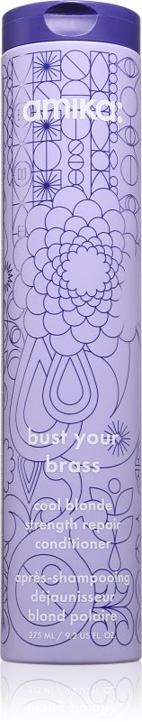 amika Bust Your Brass Cool Blonde Strenght Repair Conditioner balsam pentru par blond 275 ml