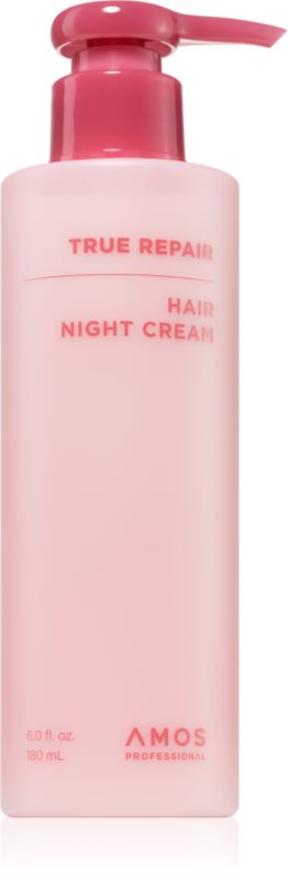 AMOS PROFESSIONAL True Repair Hair Night Cream tratament de noapte intensiv pentru par deteriorat 180 ml