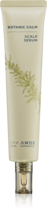 AMOS PROFESSIONAL Botanic Calm Scalp Serum ser de păr fortifiant și regenerator impotriva subtierii parului 80 ml