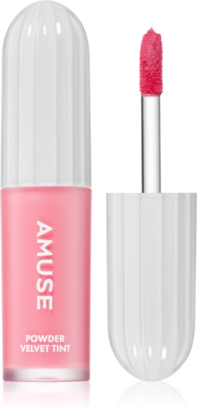 AMUSE Powder Velvet Tint Ruj de buze lichid, de lunga durata cu efect matifiant
