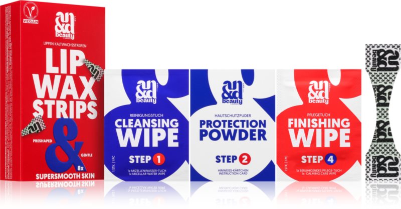 A.N.D. Beauty Wax Strips Lip benzi depilatoare cu ceară, pentru buza de sus 8 buc