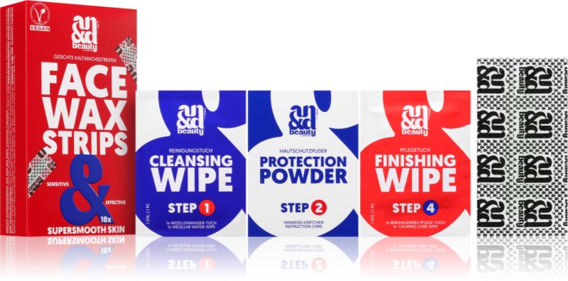 A.N.D. Beauty Wax Strips Face Benzi de ceara depilatoare pentru fata 10x2 buc