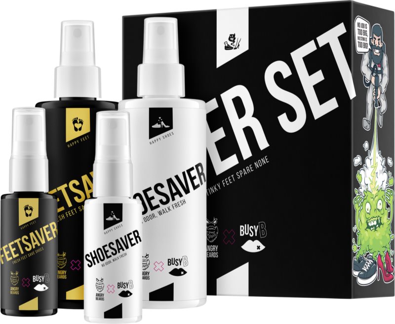 Angry Beards FeetSaver SaverSet set cadou pentru picioare si pantofi