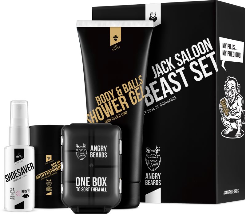 Angry Beards Jack Saloon Active Beast Set set pentru sportivi