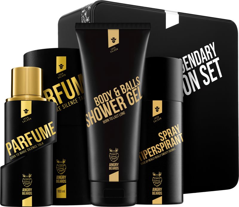 Angry Beards Fakin Legendary Jack Saloon Set set cadou pentru barbati