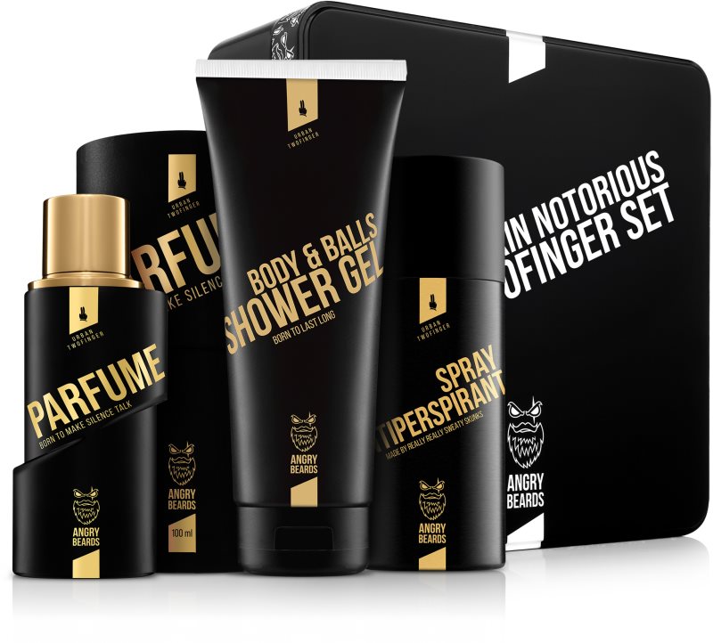 Angry Beards Fakin Notorious Urban Twofinger Set set cadou pentru barbati