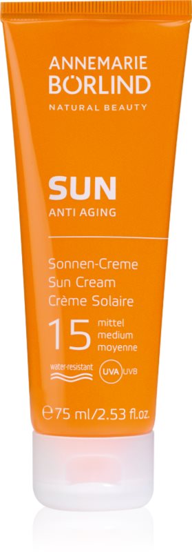ANNEMARIE BÖRLIND SUN ANTI-AGING crema pentru bronzat piele anti-imbatranire SPF 15 75 ml