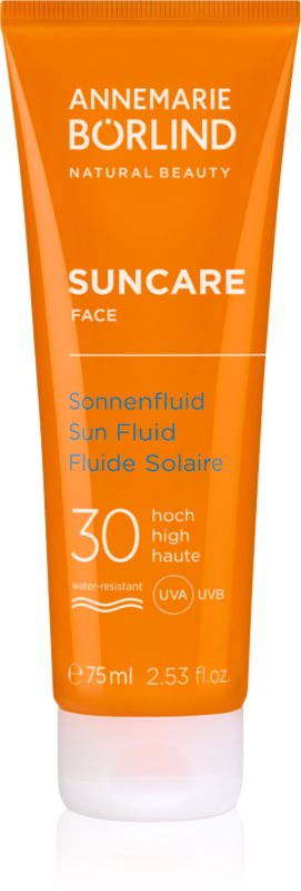 ANNEMARIE BÖRLIND SUNCARE fluid piele plaja SPF 30 75 ml