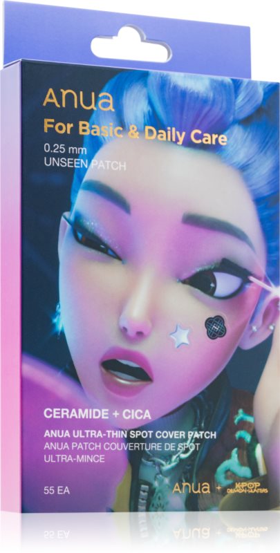 Anua K-Pop Demon Hunters Ultra-Thin Spot Cover Patch plasturi pentru piele problematică 55 buc