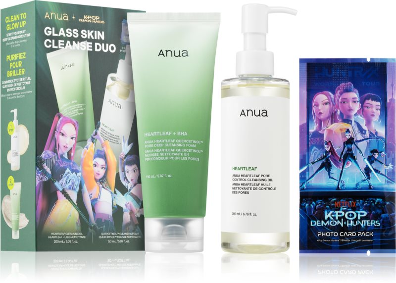 Anua K-Pop Demon Hunters Double Cleansing Duo Set set cadou pentru curatare profunda