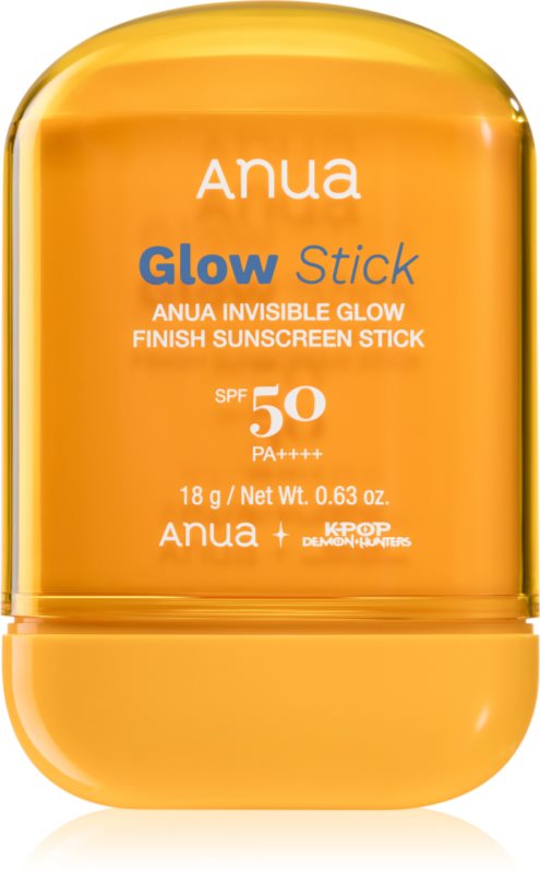 Anua K-Pop Demon Hunters Invisible Glow Finish Sunscreen stick hidratant protector cu efect iluminator SPF 50 18 g