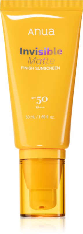 Anua Invisible Matte Finish Sunscreen protectie solara mata pentru fata SPF 50 50 ml