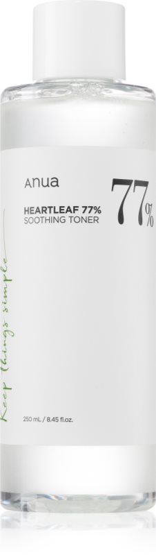 Anua Heartleaf 77% Soothing Toner tonic de curatare si calmant reface bariera protectoare a pielii