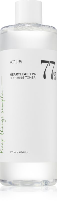 Anua Heartleaf 77% Soothing Toner tonic de curatare si calmant reface bariera protectoare a pielii