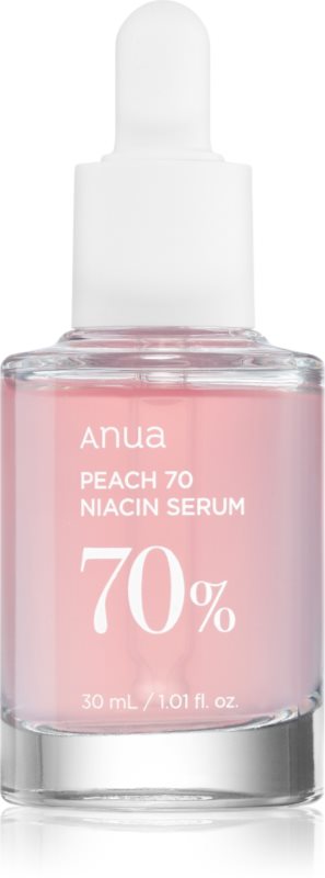 Anua Peach 70% Niacin Serum ser hidratant pentru stralucire pentru pori dilatati si riduri 30 ml