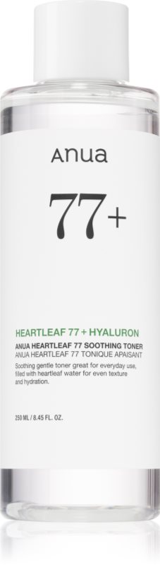 Anua Heartleaf 77% Soothing Toner tonic de curatare si calmant reface bariera protectoare a pielii 250 ml
