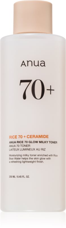 Anua Rice 70+ Glow Milky Toner tonic hidratant pentru o piele mai luminoasa 250 ml