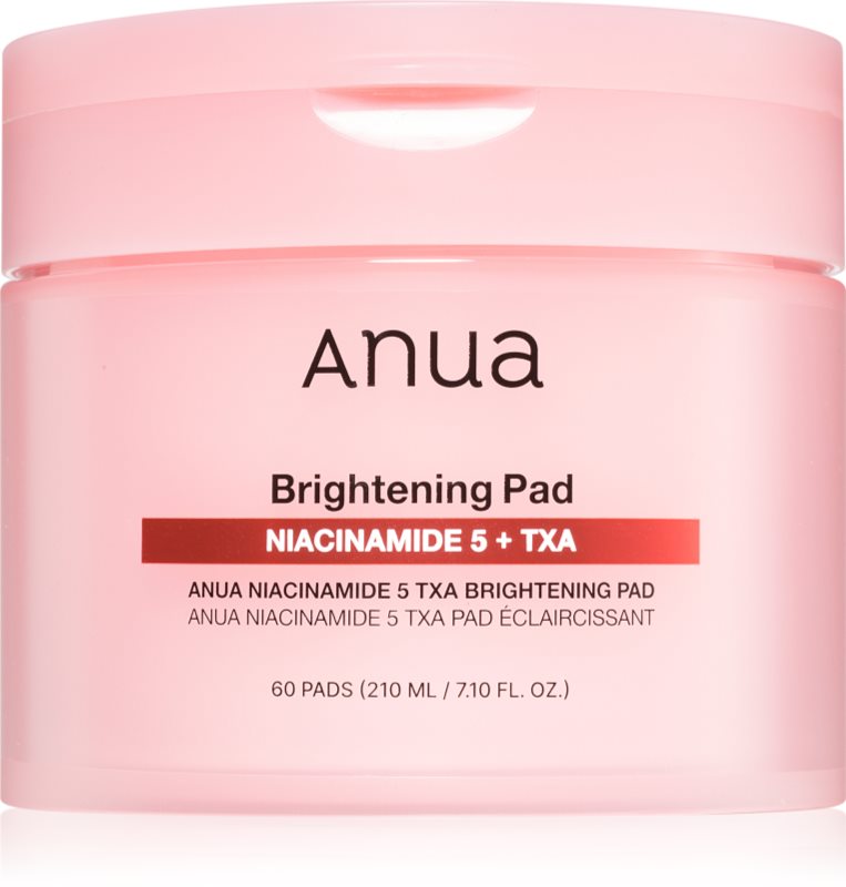 Anua Niacinamide 5% + TXA Brightening Pad dischete de tonifiere pentru luminozitate si hidratare 60 buc
