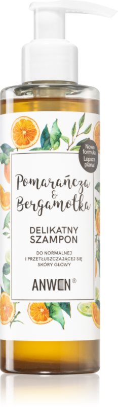 Anwen Orange & Bergamot șampon pentru par normal spre gras 200 ml