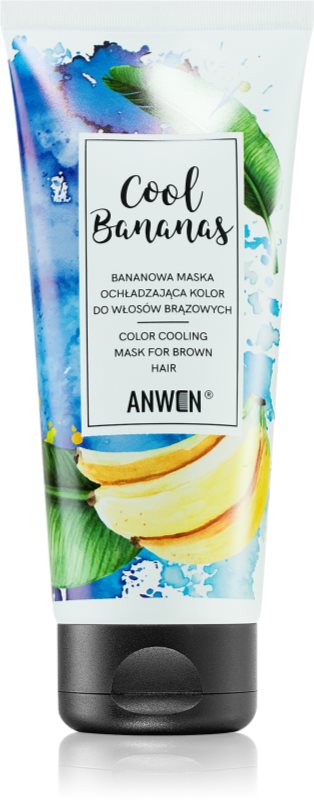 Anwen Cool Bananas mască colorantă pentru par saten spre inchis 200 ml