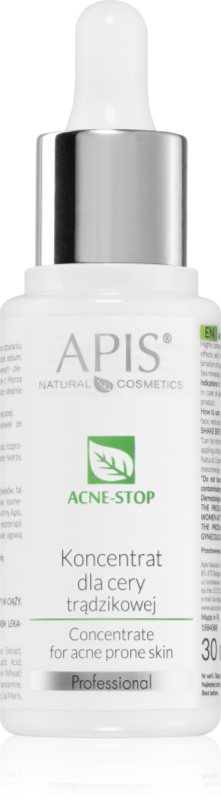 Apis Natural Cosmetics Acne-Stop Professional concentrat pentru tenul gras, predispus la acnee 30 ml