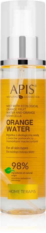 Apis Natural Cosmetics Orange Water ceață de piele hidratantă și energizantă pentru corp 150 ml
