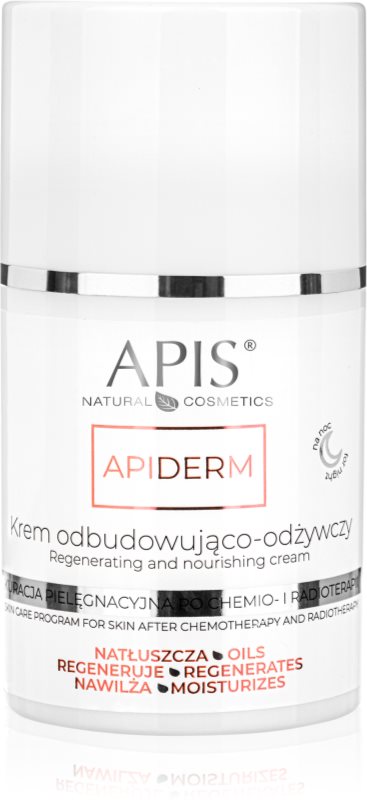 Apis Natural Cosmetics Apiderm crema regeneratoare de noapte cu efect de nutritiv 50 ml