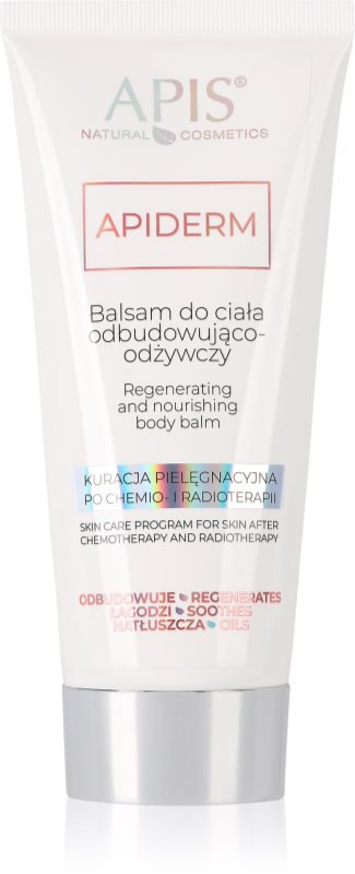 Apis Natural Cosmetics Apiderm lotiune de corp reparatoare după chimioterapie și radioterapie 200 ml