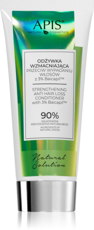 Apis Natural Cosmetics Natural Solution 3% Baicapil balsam pentru indreptare impotriva caderii parului 200 ml