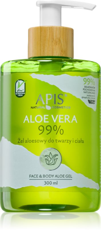 Apis Natural Cosmetics Aloe Vera gel intensiv de hidratare pentru față, corp și păr 300 ml
