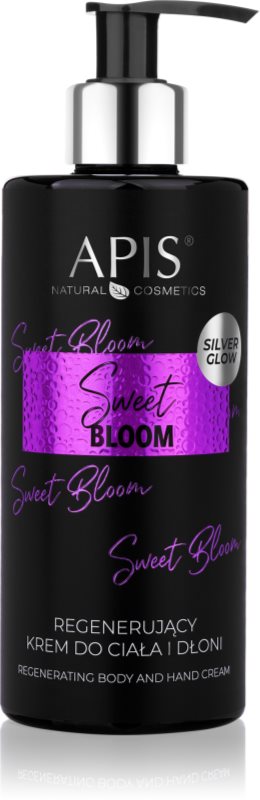 Apis Natural Cosmetics Sweet Bloom crema regeneratoare pentru maini si corp 300 ml