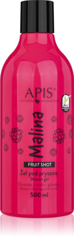 Apis Natural Cosmetics Fruit Shot Raspberry gel de duș 500 ml