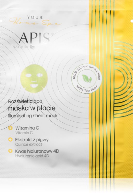Apis Natural Cosmetics Home Spa masca iluminatoare faciale 20 g