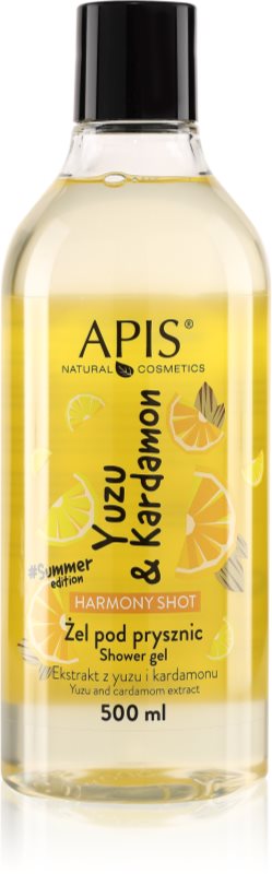 Apis Natural Cosmetics Harmony Shot Yuzu & Cardamom gel de dus armonizant 500 ml
