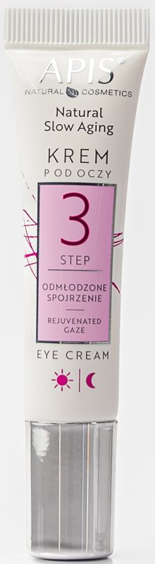 Apis Natural Cosmetics Slow Aging Step 3 cremă cu efect iluminator și de întinerire 15 ml