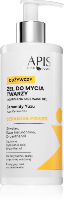Apis Natural Cosmetics Ceramide Power gel de curățare faciale 300 ml