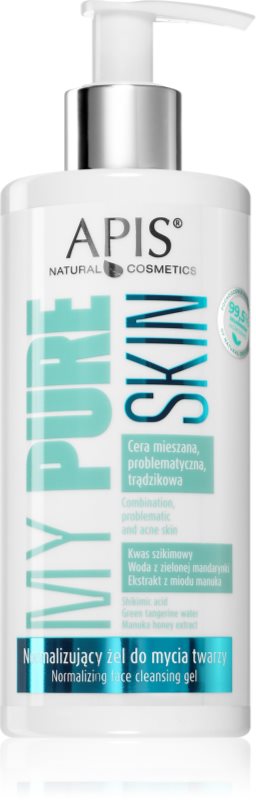 Apis Natural Cosmetics My Pure Skin gel de curățare faciale 300 ml